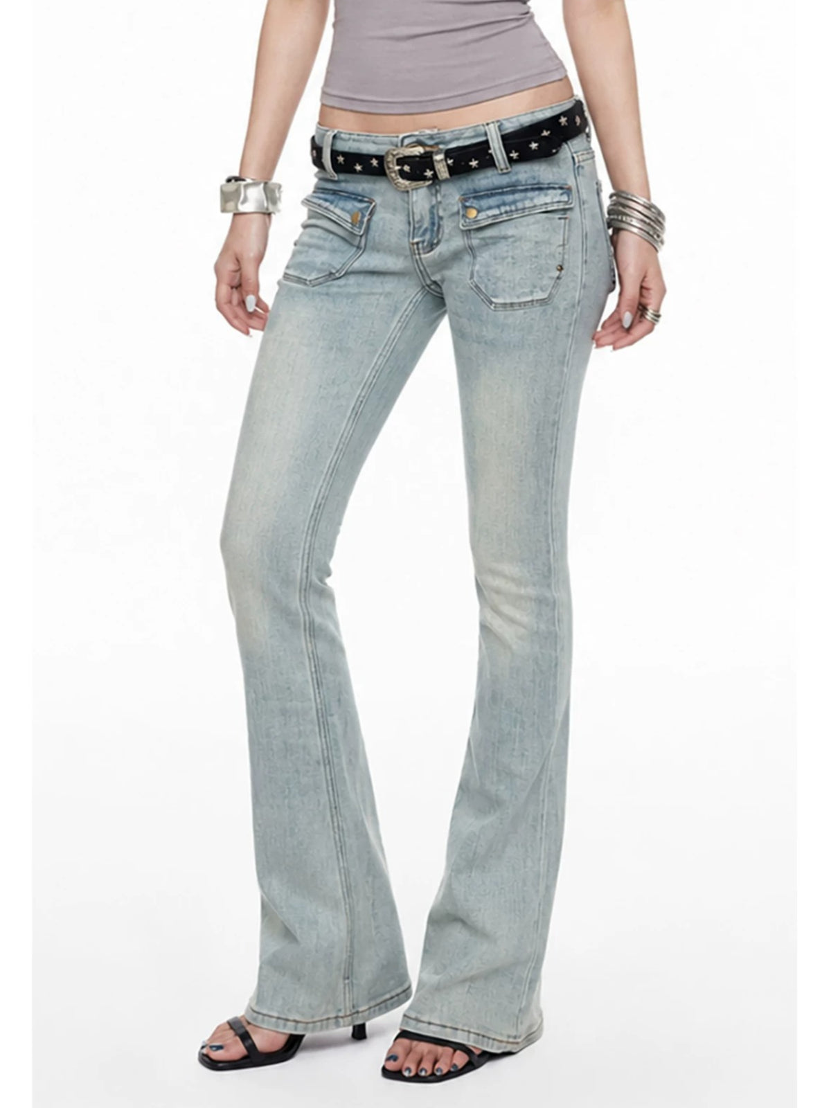 Y2K Low Rise Flare Jeans