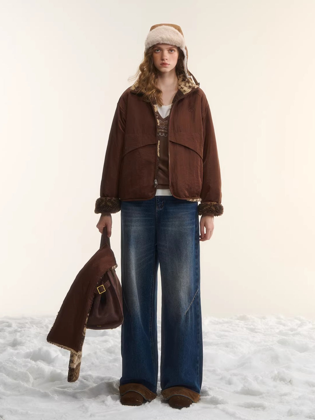 Reversible Fair Isle Fleece Jacket