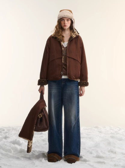 Reversible Fair Isle Fleece Jacket