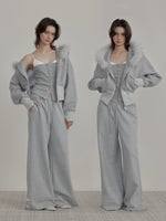 Gray Straight Sweatpants