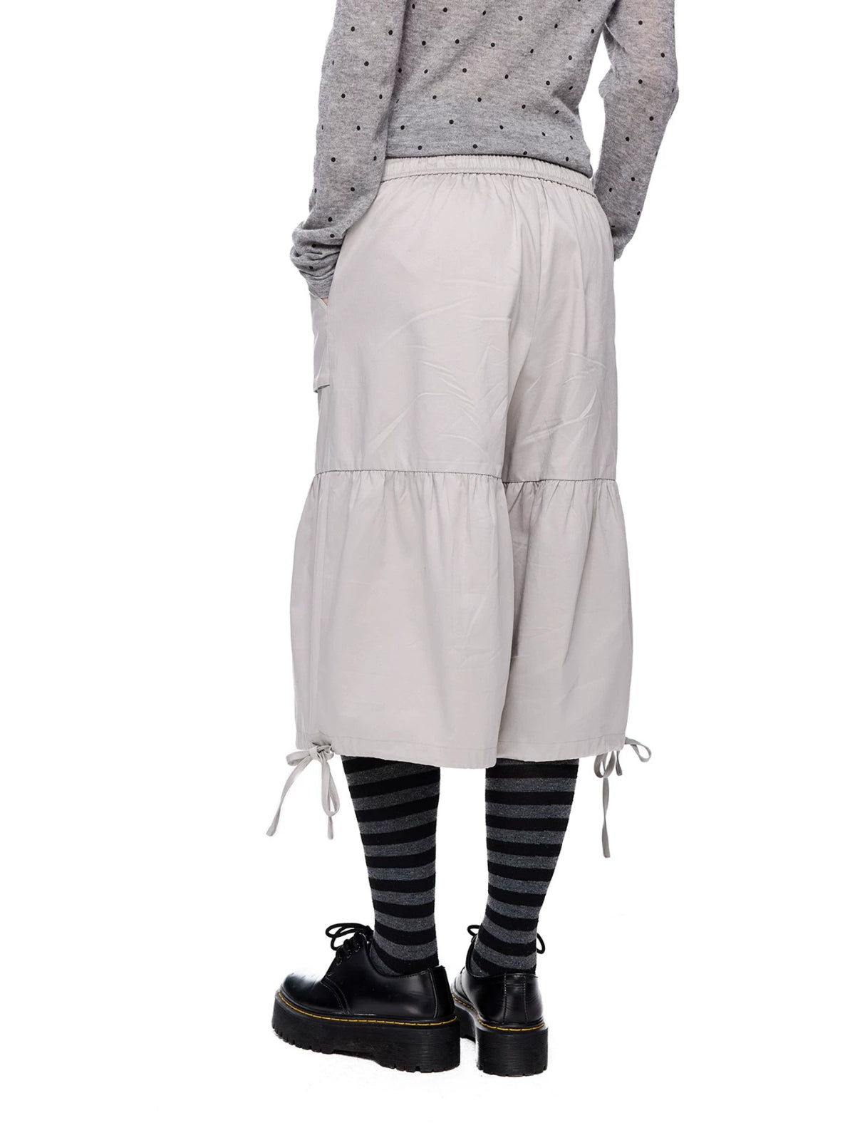 Drawstring Pocket Wide Leg Pants