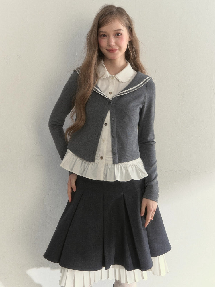 Sailor Two-Piece Knit Tee