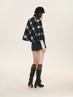 Belted Wool Blend Tailored Shorts