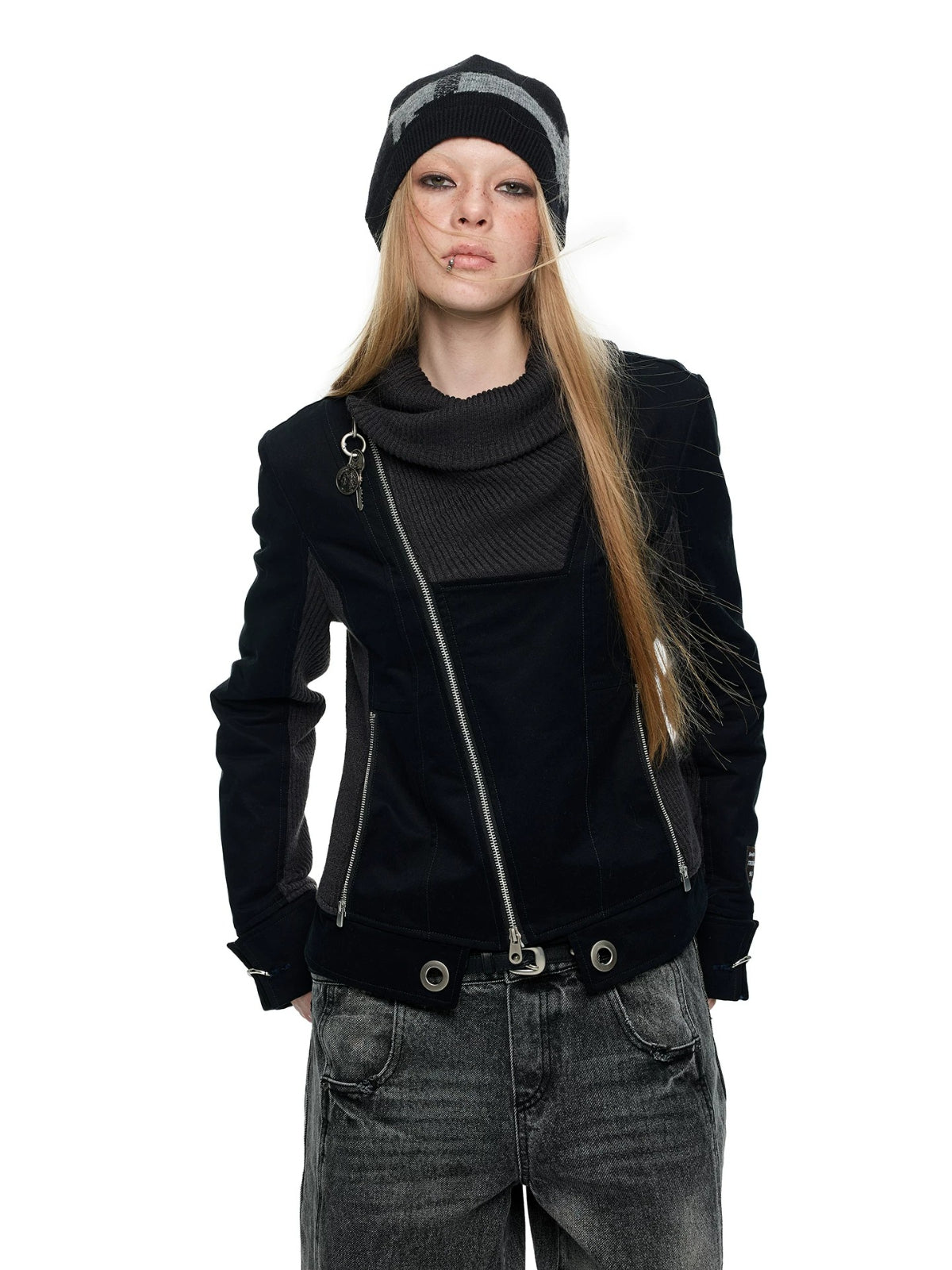 Vintage Patchwork Cropped Jacket