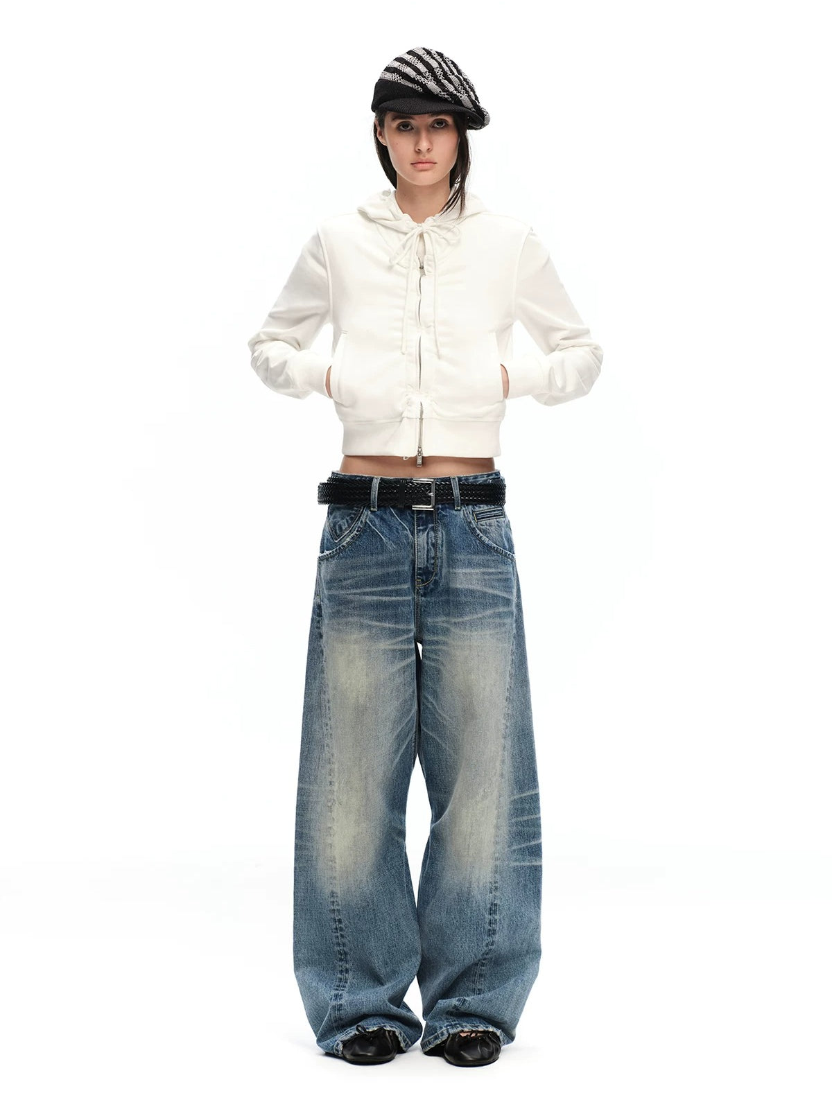 Washed Straight Jeans