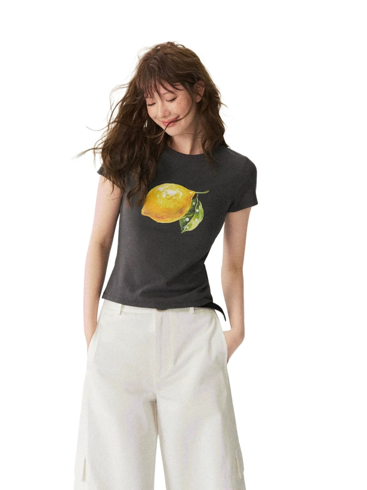 Summer Lemon Printed T-shirt