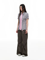 Plaid Slim Short Sleeve Shirt