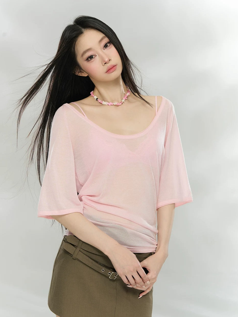 Lyocell U-Neck Top