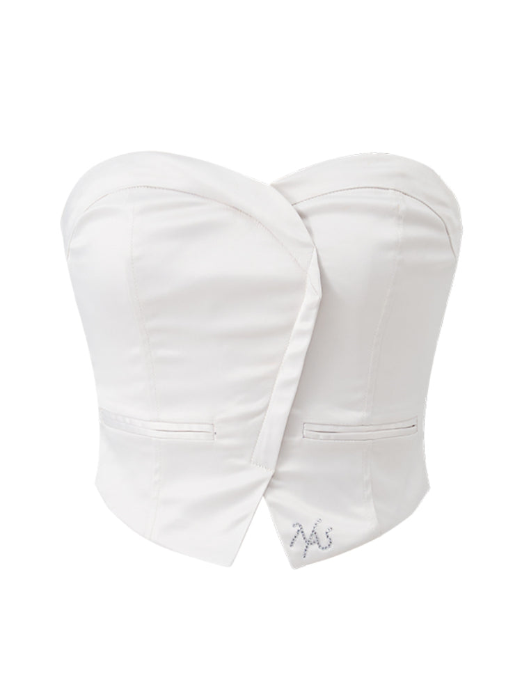 One-Strap Slim Fit Bustier Cami