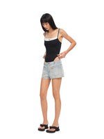 Black Faux Two-Piece Bodycon Tank