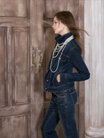 Waist-Cinched Denim Jacket