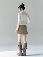 Beige Lace Mesh Top