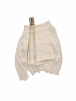 One Shoulder Cable Knit Sweater