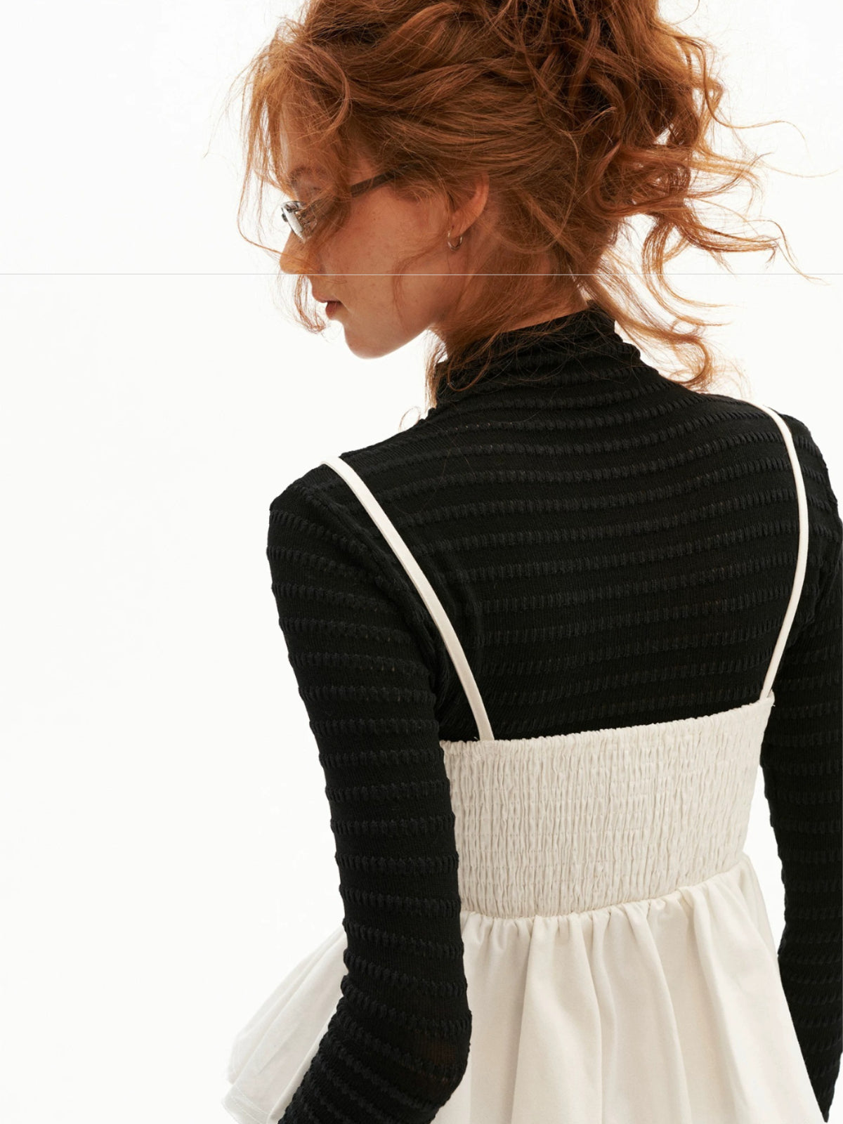 Structured Twill Corset Camisole Top
