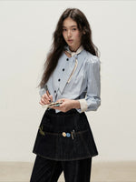 Plaid Shirt Skirt Set