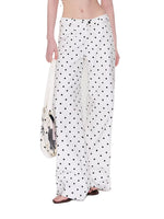 White Polka Dot Pants