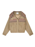 Fair Isle Hooded Down Jacket