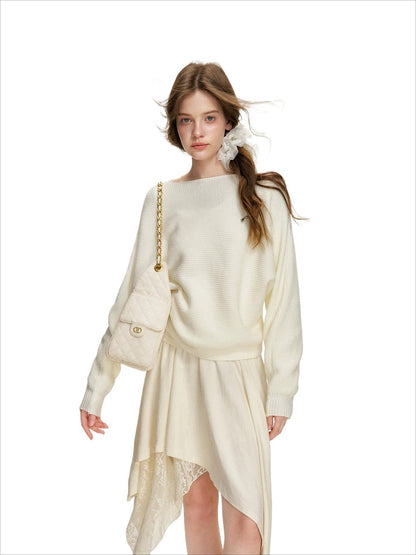 Apricot Lace Ruched Dress