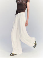 Linen Blend Wide Pants