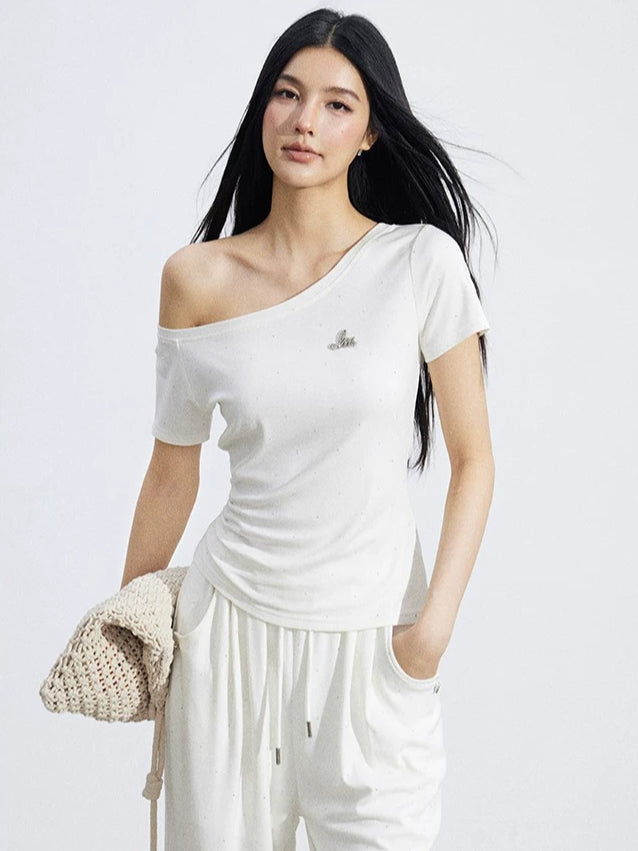 Off-Shoulder Drape Set