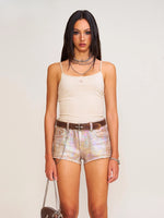 Vintage Storm Fade Dye Long Camisole Wild Horse Brown