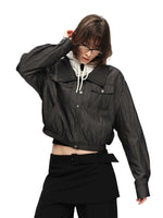 Lyocell Stand Collar Jacket