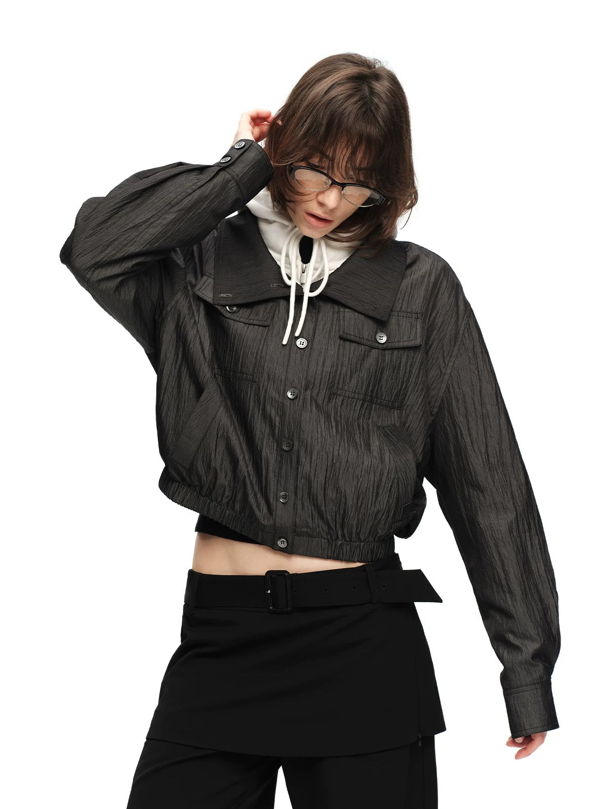 Lyocell Stand Collar Jacket