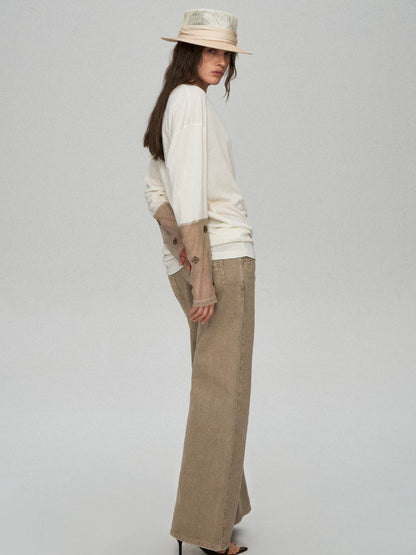 Lyocell Embroidered Relaxed Tee