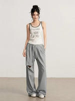 Contrast Letter Tank Top
