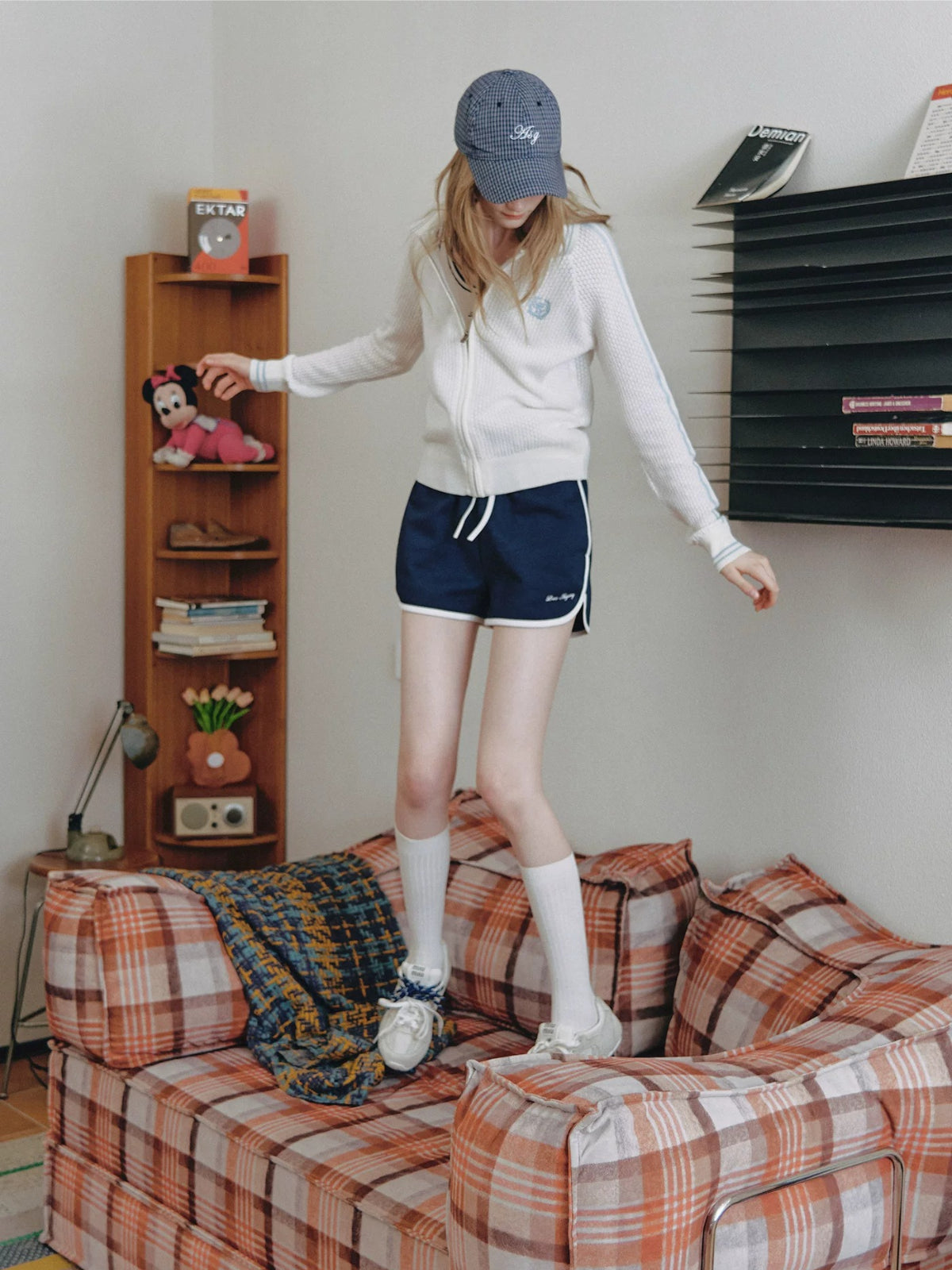 Wool Knit Zip Cardigan