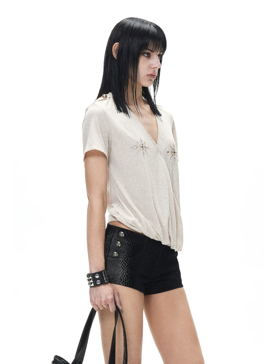 Diamond V Neck T-Shirt