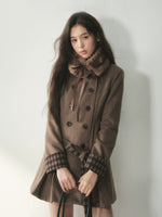 Vintage Peter Pan Collar Wool Coat