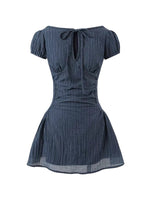Embroidered Bow Dress