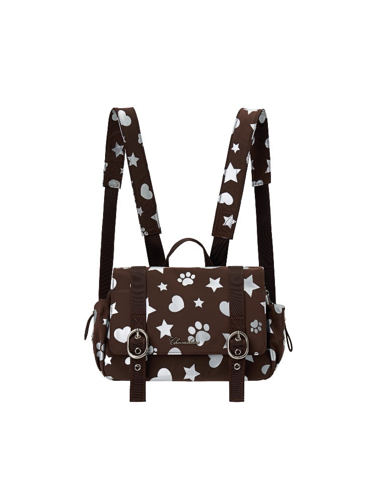Star Paw Foil Flap Backpack