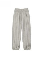 Brown & Gray Pleated Jogger Pants