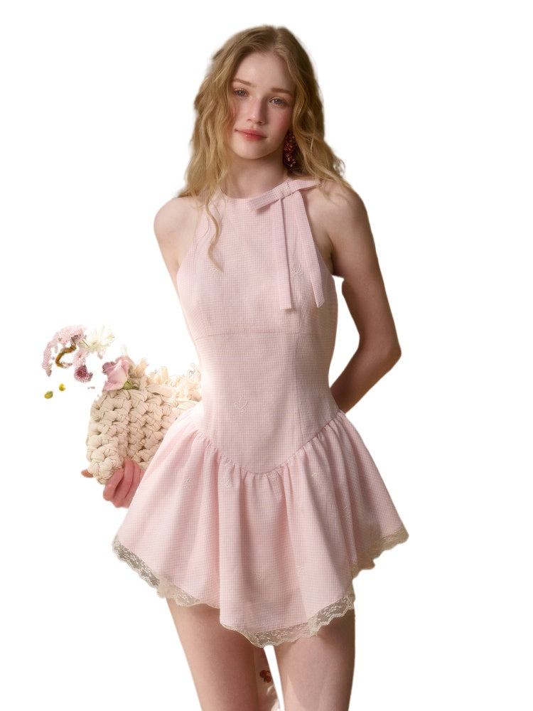 Summer Cool Soft Mist Pink Dress