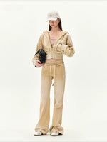 Faded Double Waist Pants