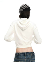 Ruched Hoodie Jacket