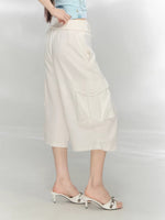 Waffle Cargo Cropped Pants
