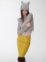 Mohair Distressed Cutout Sweater