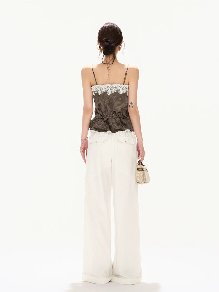 Lace Trim Cami Top