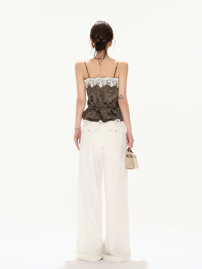 Lace Trim Cami Top