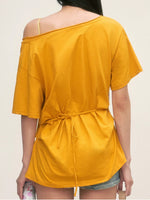 Printed Off-Shoulder Tee