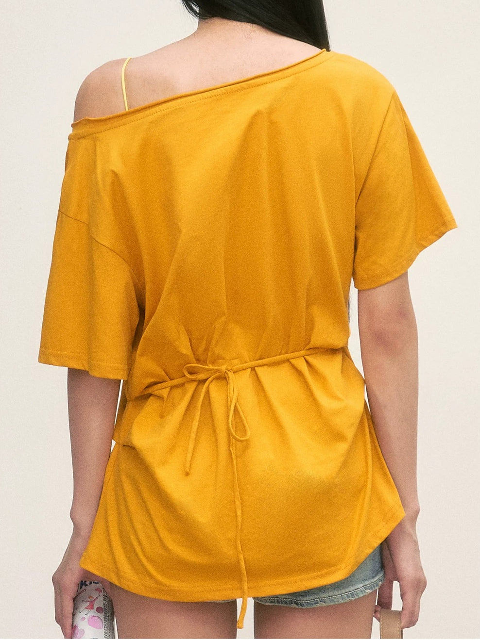 Printed Off-Shoulder Tee