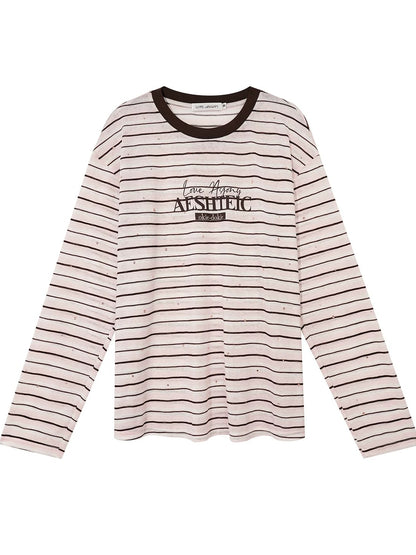 Rhinestone Striped Tee
