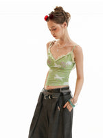 Star Horse Waffle Knit Camisole Top
