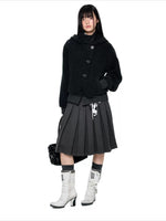 Hooded Button Jacket
