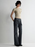 Two-in-One Removable Flared Casual Pants