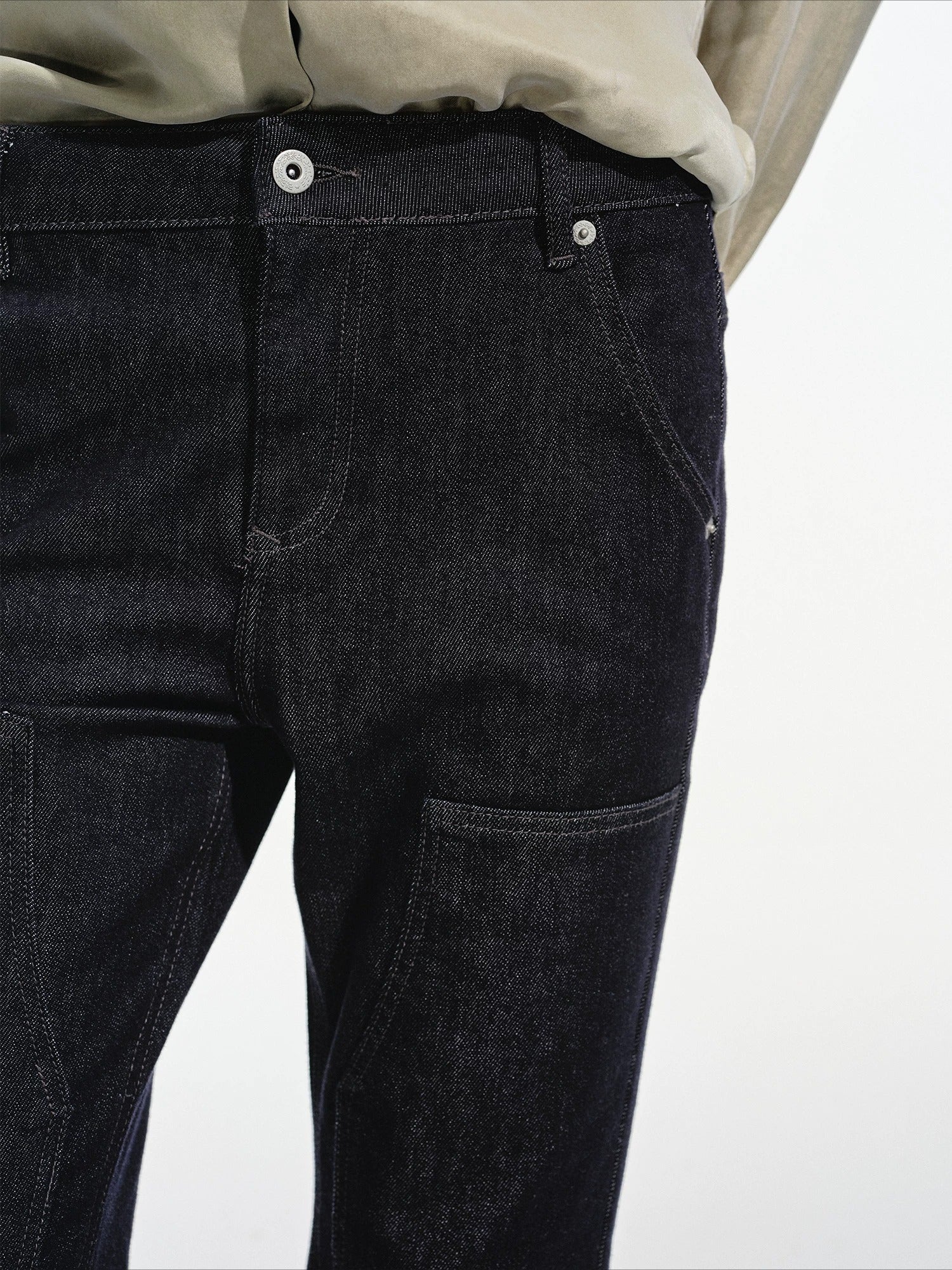 Raw Denim Flare Jeans