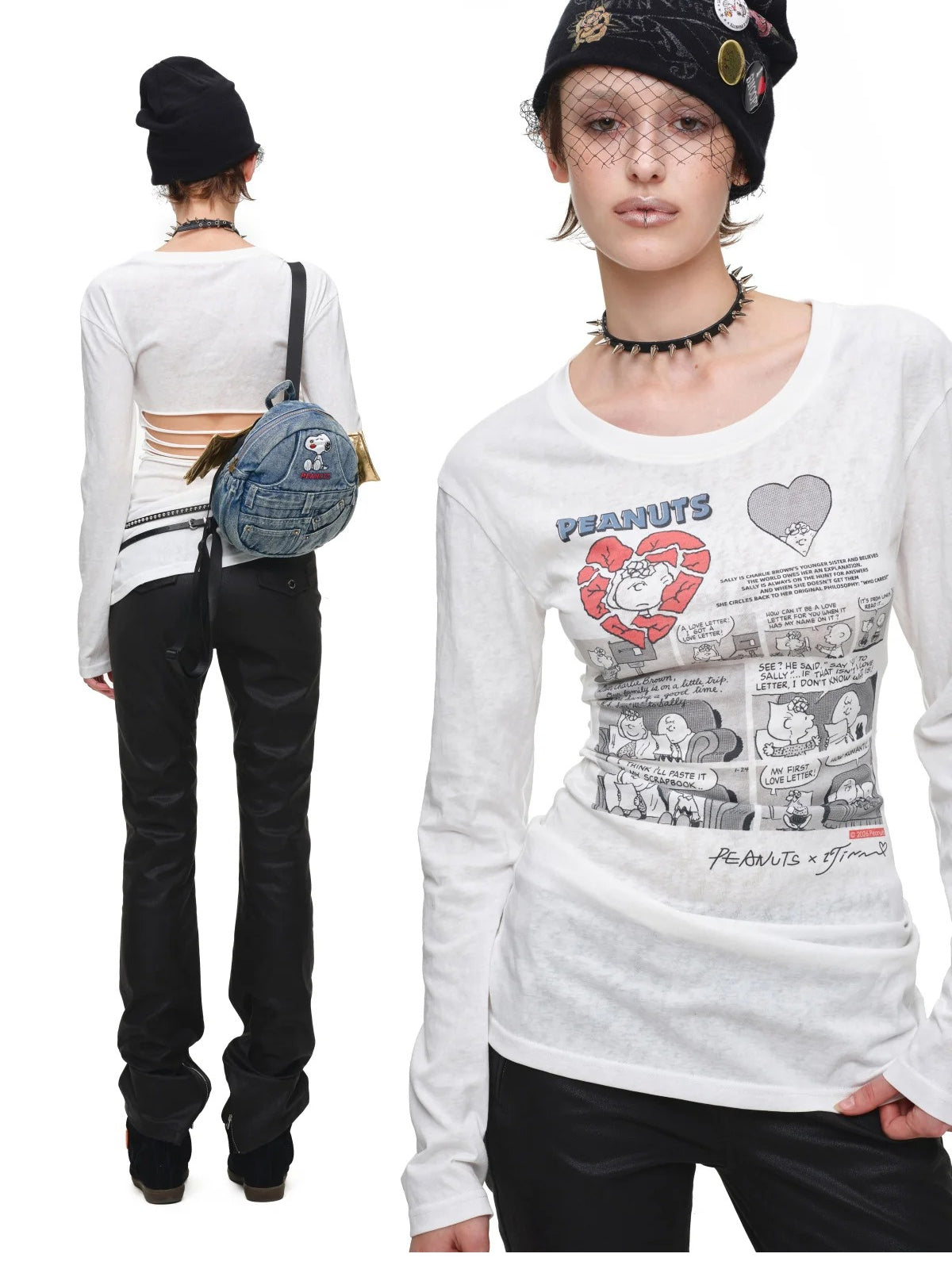 Comic Cutout T-Shirt Dress